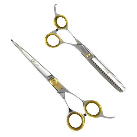 UPC: 0701698575381 | Sharf Gold Touch Pet Grooming Shear Kit 7.5 Inch Straight & 6.5  42-Tooth Thinning Scissors