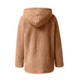 thumbnail image 6 of Pyhlmscde Sweatshirts for Women, Fleece Jacket Women, Zip up Hoodie Women, Fleece Jacket Women Full Zip Soft Fleece Jacket Lightweight Long Sleeve Hooded Outerwear with Pockets Khaki XL, 6 of 8