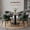 Green, variant on IZXGS Modern Dining Chairs Set of 6, Upholstered Kitchen Side Chairs with PU Leather and Metal Legs,Gray