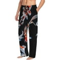 thumbnail image 6 of Sikiie Tricolor Koi Fish Trio Pajama Pants Men, PJ Bottoms, Sleep & Lounge Pants-Small, 6 of 6