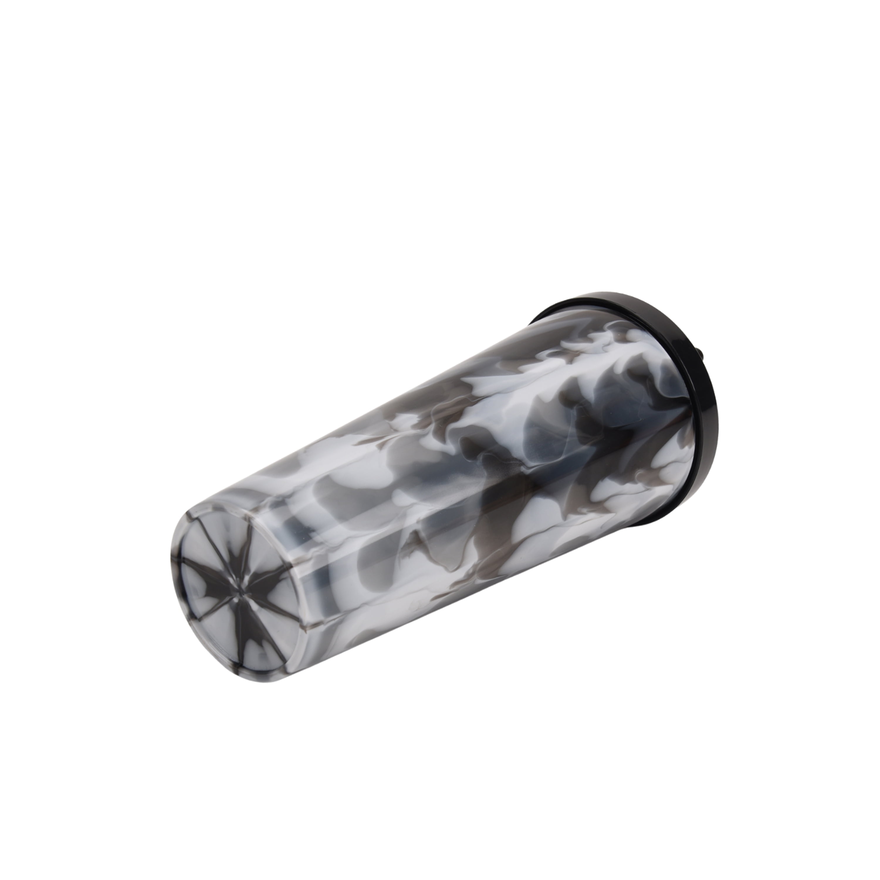 Mainstays 26-Ounce Plastic Swirl Tumbler, Black