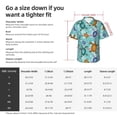 thumbnail image 5 of Sikiie Turtles And Sea Print Men's Hawaiian Shirt, Summer Beach Button Pocket Short Sleeve T-Shirt,XX-Large, 5 of 7