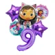 thumbnail image 3 of Globos metálicos para casa de muñecas Gabby, decoración para fiestas de cumpleaños de niñas con dibujos animados, regalos para baby shower, 3 of 5