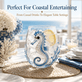thumbnail image 5 of Ocean Animal Wine Glass, 3D Octopus Shark Whale Turtle Glassware, Novelty Drinking Glass for Coastal Home Decor Beach House Bar Gift, 5 of 7