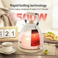 thumbnail image 3 of Anfilank 1500 W 1.7-Liter 7-Cup Electric Kettle, Cream with Removable Filter, Boil Dry Protection, 3 of 9