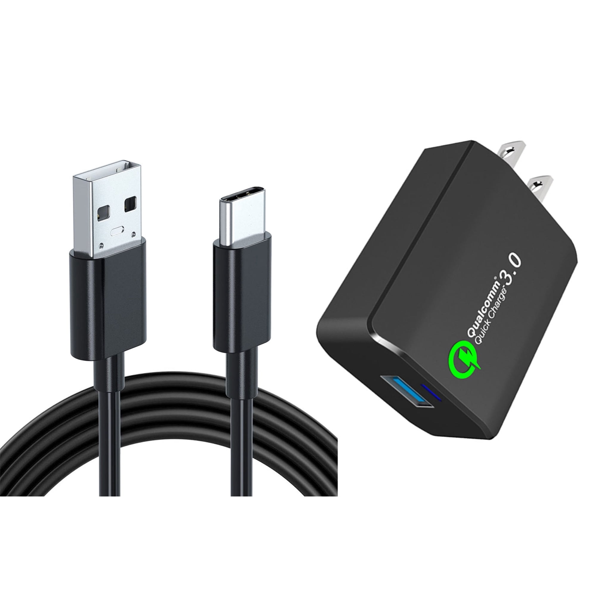 18W Fast Home Charger for Samsung Galaxy S24 FE - 6ft USB Cable Type-C Turbo Charge Travel Wall for Galaxy S24 FE