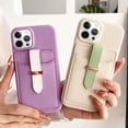 thumbnail image 3 of Compatible with iPhone 14 Pro Max Wallet Case with Card Holder PU Leather Credit Card Holder Slot Cover for Girls Women Girly Soft Bumper Protector Shockproof Phone Cover Purple, 3 of 8