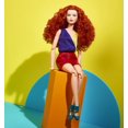 thumbnail image 4 of Barbie Looks Doll, Curly Red Hair, Color Block Outfit with Miniskirt, 4 of 6