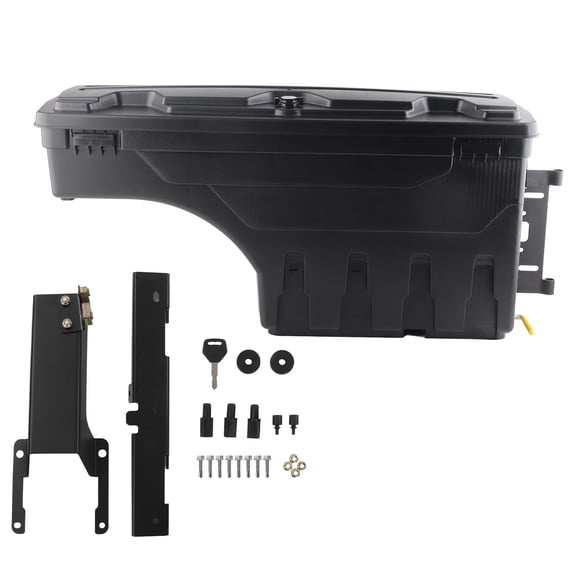 Truck Bed Storage Box 5SBSCFF15015L Driver Passenger Side 180° Swing Out Lockable Lid Replacement for Ford 1520