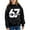 Black, variant on Fiaer 67 Pullover Tops for Kids Six Seven Sweatshirt Long Sleeve Drop Shoulder Loose Fit Casual Fashion Tee,Size 1-12 Years White 160