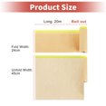 thumbnail image 4 of Unique Bargains Pre-Taped Masking Paper Automotive Paint Masking Paper 45x2000cm / 65.62ftx17.72" Brown Green, 4 of 7
