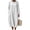 White Dresses for Women, variant on Ygbgbb Women Linen‑Blend Crew Neck Midi Dress, Three‑Quarter Sleeve Relaxed Oversized A‑Line Dress with Side Pockets for Beach Travel Pink XXL