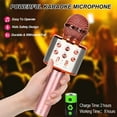 thumbnail image 4 of FNNMNNR Bluetooth Wireless Karaoke Microphone for Kids  Birthday Christmas Birthday Gifts Toy for 7 8 9 10 11 12 13 14 Years Old Boys Girl (Rose Gold), 4 of 12