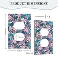 thumbnail image 5 of ZICANCN Outlet Covers Wall Plate, Pink Abstract Flower Light Switch Cover Decorative, Duplex Toggle Combo 1-Gang, 5 of 9