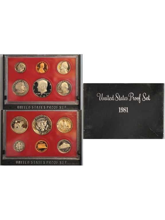 Collectible 1981 Proof Set - U.S. Mint 6-Coin Set - Includes Susan B. Anthony Dollar