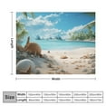 thumbnail image 2 of Seashell On The Beach Flannel Throw Blanket for Gifts for Women Men Girls Boys All Seasons, 2 of 7