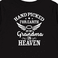 thumbnail image 4 of Inktastic Handpicked for Earth By My Grandma in Heaven Angel Wings Boys or Girls Long Sleeve Toddler T-Shirt, 4 of 5