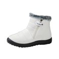 thumbnail image 2 of AXXD Winter Boots for Women,Warm Round Toe Snow Boots,Slip-Resistant,White,US 9.5, 2 of 6