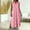 c01Pink, variant on Hduncf Casual Dresses for Women Summer Sleeveless V Neck Cotton Linen Sundress Solid Color Collared Button Up Beach Maxi Dress Purple XL