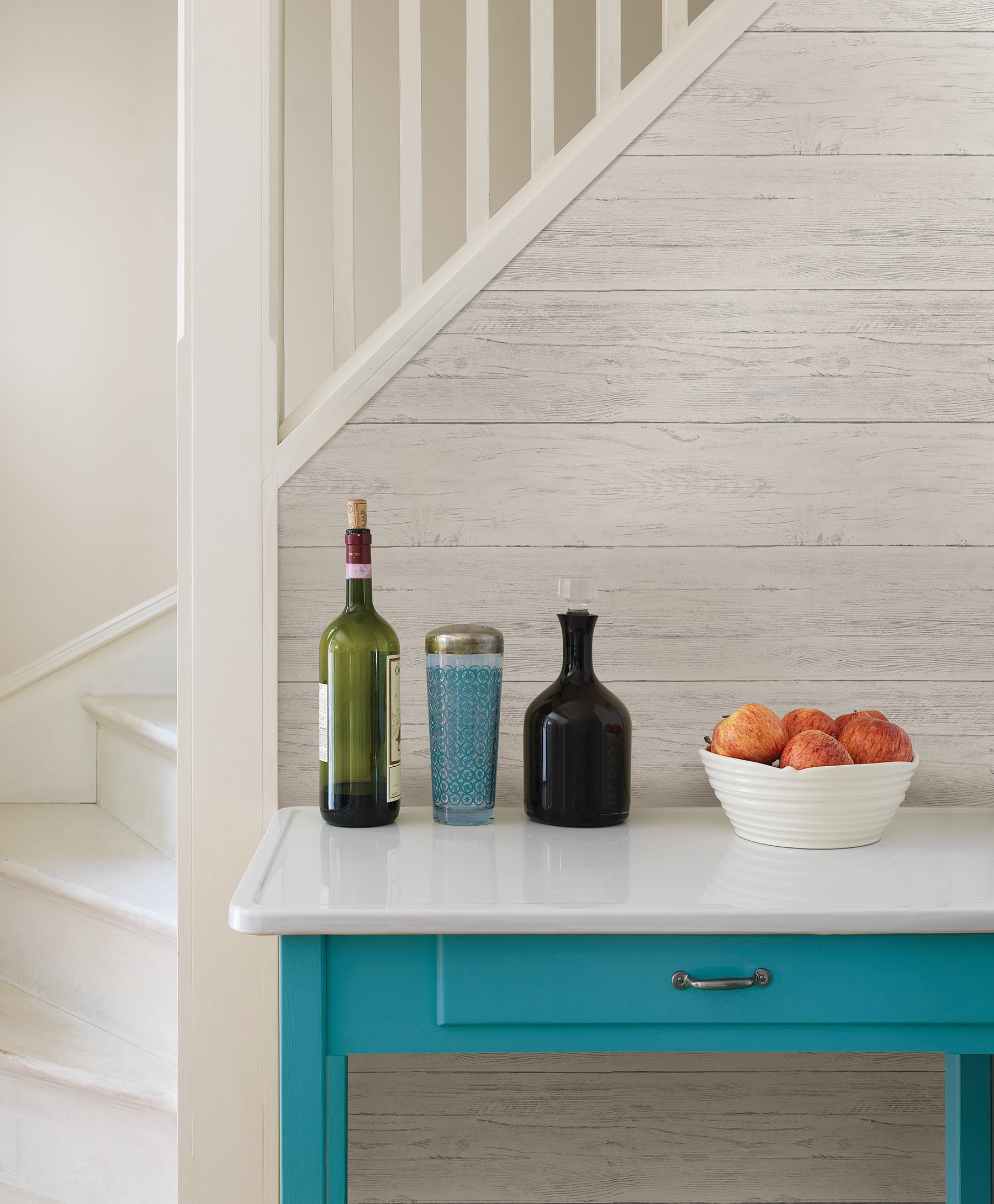 NuWallpaper Shiplap Vinyl Peel And Stick Wallpaper Sample 0.56 sq. ft.