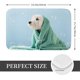 thumbnail image 2 of Balery Dog Wrapped in Towel Felpudo de franela, resistente a las manchas y a la decoloración, para uso interior y exterior, fácil de limpiar, 40 x 60 cm, 2 of 7