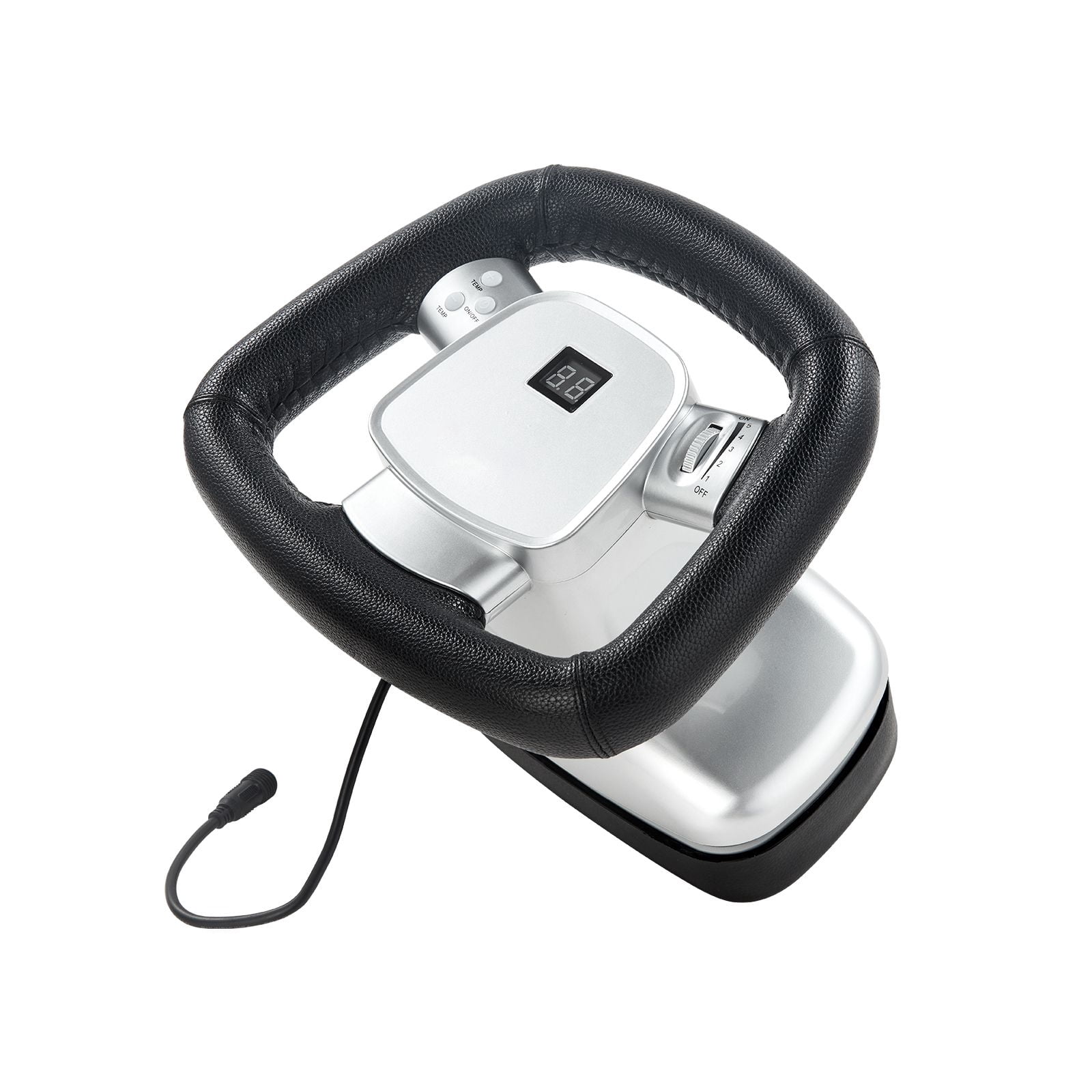Chiropractic Massager with Adjustable Heat 68-149°F, 400-4600 RPM Vibration, TPU Soft Cushion, Silent Operation, for Neck Back Shoulder