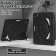 thumbnail image 4 of for iPad Air 10.9 (2022/2020) 5th/4th Case with Bulit-in Kickstand, Screen Protector & Stylus Pen, Soft Silicone & Hard PC 2in1 Hybrid Rugged Spider Armor Protective Cover Kids Man, 4 of 9