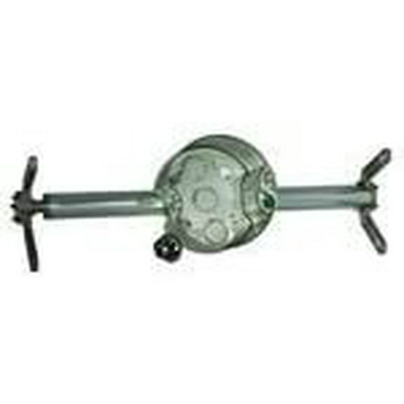 Hubbell-Raco 937 4" Octagon Ceiling Box with Hanger, 2-1/8" Deep, KOs, Metallic