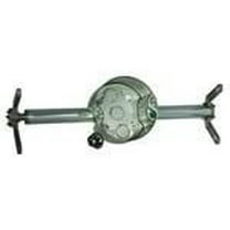 Hubbell-Raco 937 4" Octagon Ceiling Box with Hanger, 2-1/8" Deep, KOs, Metallic