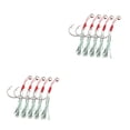 thumbnail image 4 of Sonducket 5 uds. Anzuelos de pesca auxiliares de acero al carbono, anzuelos de pesca auxiliares, soporte de cebo afilado 18x13mm 2piezas Sonducket CBP104012, 4 of 5