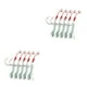 thumbnail image 3 of Greeniant 5 uds. Anzuelos de pesca auxiliares de acero al carbono, anzuelos de pesca auxiliares, soporte de cebo afilado 18x13mm 2piezas Greeniant CBP104012, 3 of 5