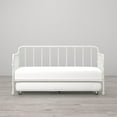 thumbnail image 4 of Little Seeds Monarch Hill Wren Metal Daybed with Trundle Twin, White, 4 of 10