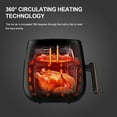 thumbnail image 4 of TOYTEXX 5.8Qt Air Fryer, Black - Dual Knob Control, Temperature Control, 6 Preset Cooking Modes, 4 of 5