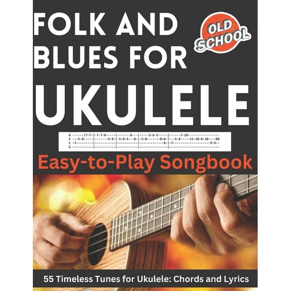 Folk and Blues for Ukulele: Easy-to-Play Songbook (Paperback) by Hajiba El Kahia