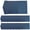 Navy Blue, variant on Hfppkn 50 Pack Tri-Fold Wedding Invitation Pockets Champagne Paper Envelope Jackets for Bridal Showers 13x18cm