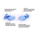 thumbnail image 2 of Gafas de natación antivaho con protección UV para niños, lentes de natación de silicona suave con tapones para los oídos, visión clara, Color aleatorio, 2 of 7