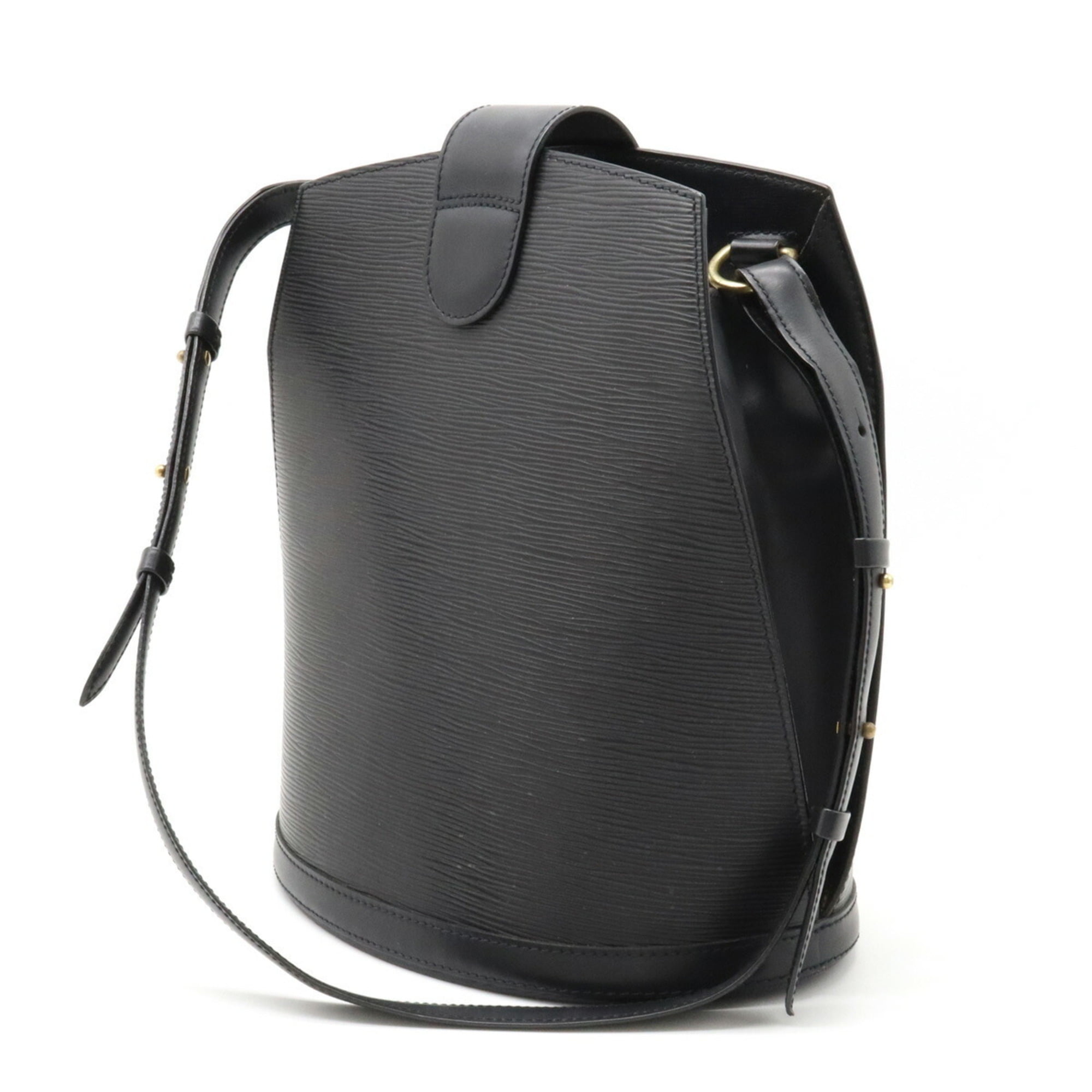 Used Louis Vuitton M52252/Cluny Epi Shoulder Bag/Leather/Blk/Cluny Noir  Turn Loc