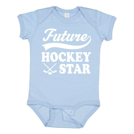 

Inktastic Future Hockey Star Childs Sports Boys or Girls Baby Bodysuit