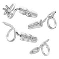 thumbnail image 4 of 1 Set of 4 Pcs Women Nail Tips Rhinestone Alloy Rings Multi size Nail Caps for Parties and Home Manicure Art, 4 of 9