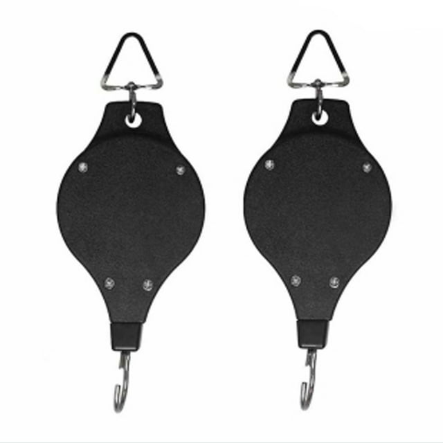 Polea Para Plantas, Polea Retráctil De Fácil Alcance Para Trabajo Pesado, Colgador De Gancho Para Cesta De Flores Colgante Para Plantas Compatible Con Cestas De Jardín, Macetas Y Comedero Para