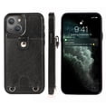 thumbnail image 4 of Mantto Wallet Case for iPhone 13 6.1", Crossbody Strap PU Leather Protective Handbag Card Holder Kickstand Detachable Shoulder Strap Back Phone Cover For iPhone 13,
Black, 4 of 10