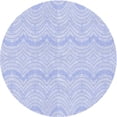 thumbnail image 1 of Ahgly Company Machine Washable Indoor Square Transitional Heavenly Blue Area Rugs, 3' Square, 1 of 7