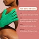 thumbnail image 4 of Guantes exfoliantes Cleanlogic para baño y cuerpo elásticos, 3 pares, 4 of 6