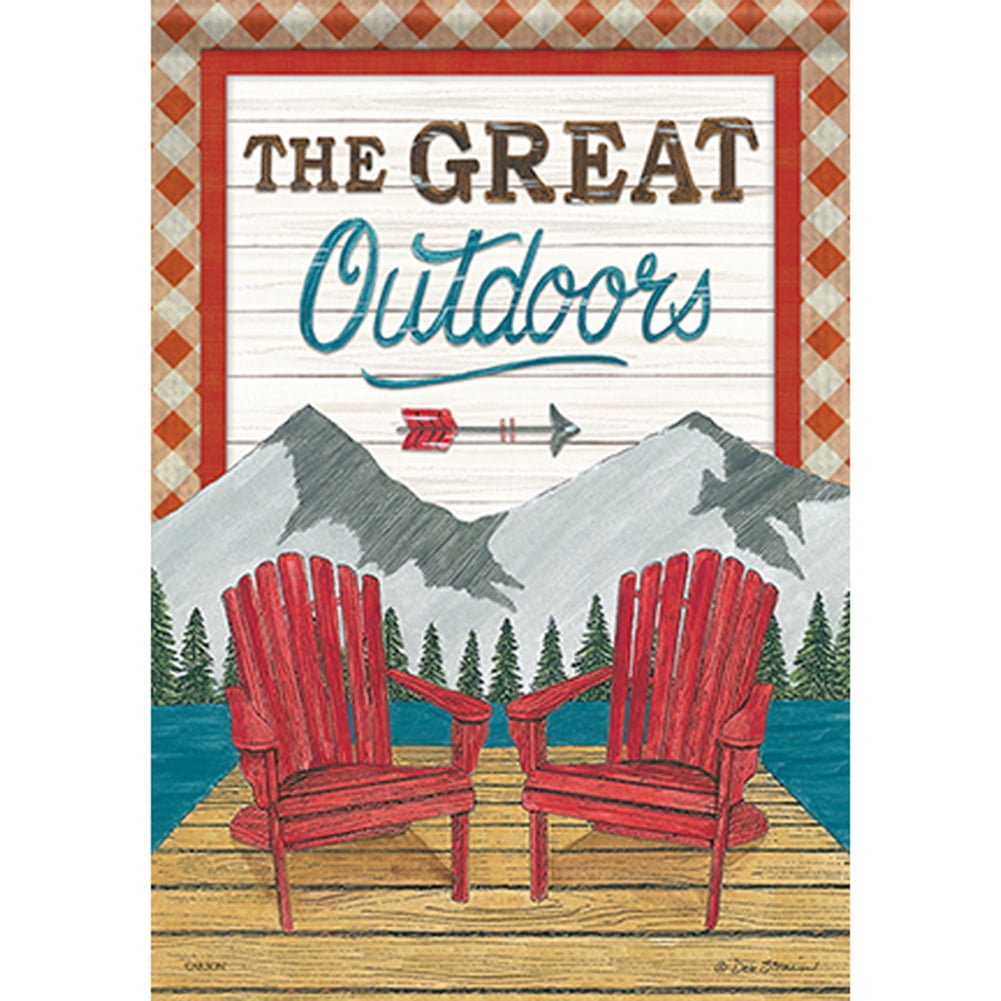 The Great Outdoors Double Sided House Flag from Walmart