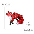 thumbnail image 4 of Kkkded Broche Épingle Forme Renard Vif Strass Broche pour Femmes - pour Fêtes, 4 of 7