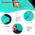 thumbnail image 6 of Gymax 8PCS Rattan Patio Sectional Furniture Set w/ Waterproof Cover & Turquoise Cushions, 6 of 8