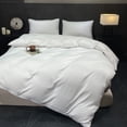 thumbnail image 2 of Orylavena White Damask Stripe Microfiber Duvet Cover Set, Twin, 3-Piece, 2 of 12