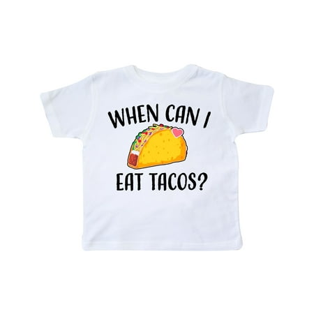 

Inktastic When Can I Eat Tacos Baby Gift Toddler Boy or Toddler Girl T-Shirt