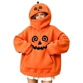 thumbnail image 6 of LIBRCLO Girls Hoodies Oversize Pullover Sweatshirts with Pockets for Kids Halloween Clothes Size 9 Years, 6 of 7