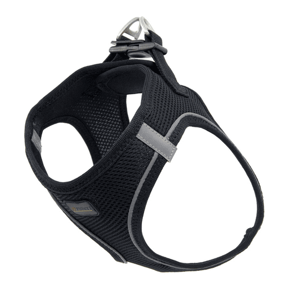 Filbert Dog Harness Small Sized Dog, Step-in Reflective Harness Small Sized Dogs, Puppy Vest, Mesh Vest, Adjustable, Soft, High Reflectivity, Breathable Fabric, Heavy Duty, Black